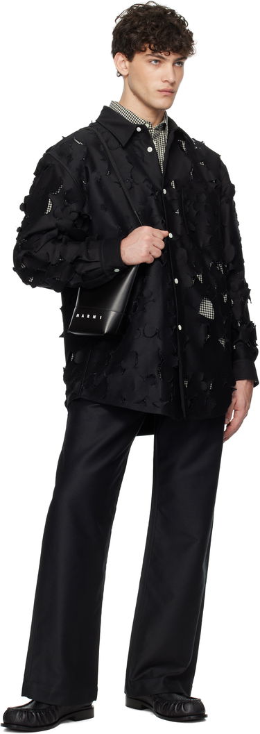 Skjorte Marni Marni Boxy Cut Out Shirt Sort | CUMU0332S0 USR012, 3