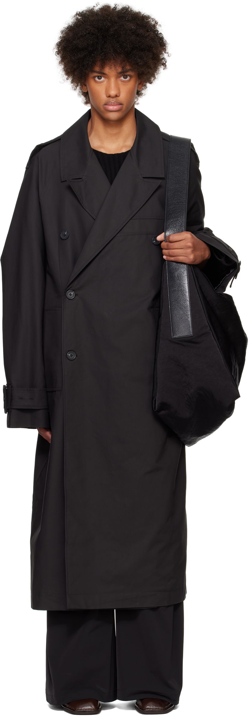 Trenchcoat Entire Studios Wellington Coat Sort | ES2638BL