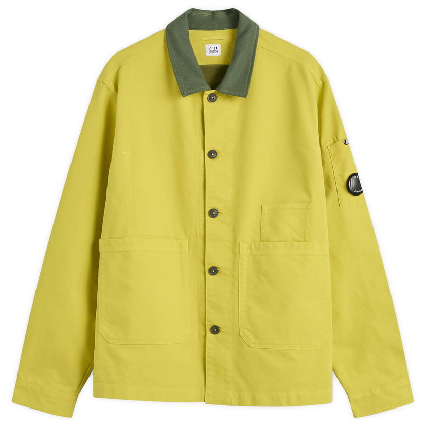 Jakke C.P. Company Lens Overshirt Gul | 19CMOS286A-110471G-210