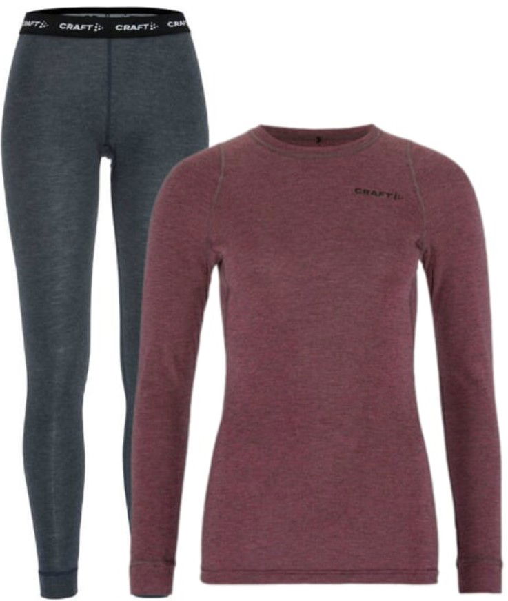 Sokker Craft Craft Core Merino Wool Base Layer Set Bourgogne | 1909710-744200
