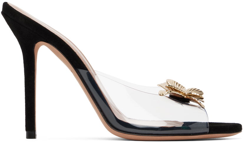 Tilbehør Blumarine Blumarine Dafne Heeled Mules Sort | 6A4555EX124S3403