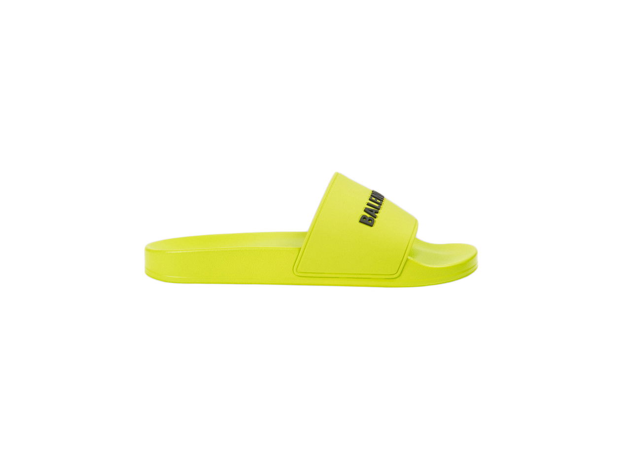 Sneakers og sko Balenciaga Pool Slide Lime Gul | 565826 W1S803501, 0