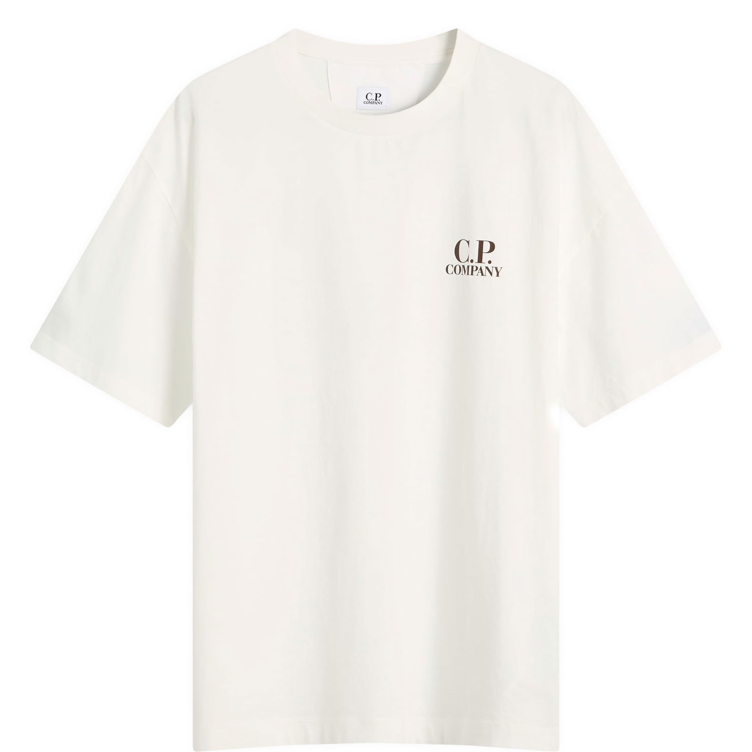 T-shirt C.P. Company Logo Print T-Shirt Hvid | 19CMTS103A-005100W-103, 1