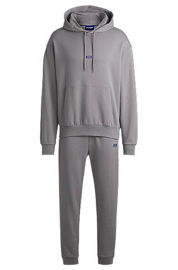 Sweatshirt BOSS Cotton-Terry Tracksuit Grå | 50522369