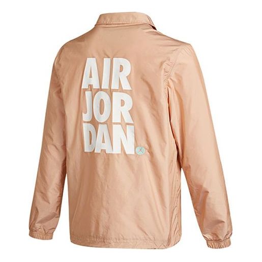 Vindjakke Jordan Jordan Letter Print Coaches Jacket Lyserød | CZ4825-805