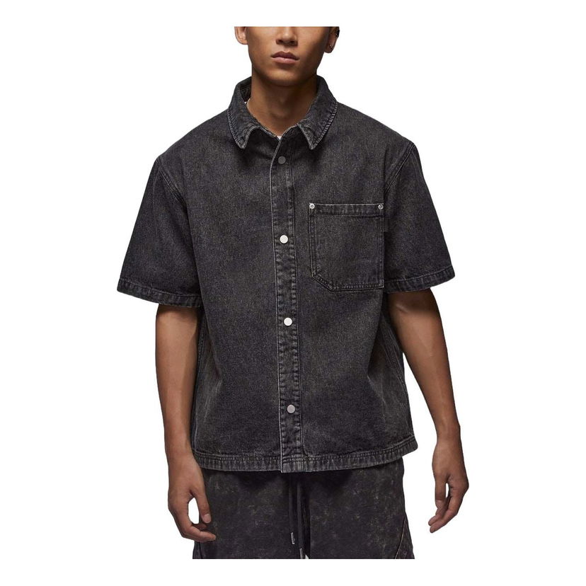 Skjorte Jordan Denim Shirt Sort | FZ2132-010