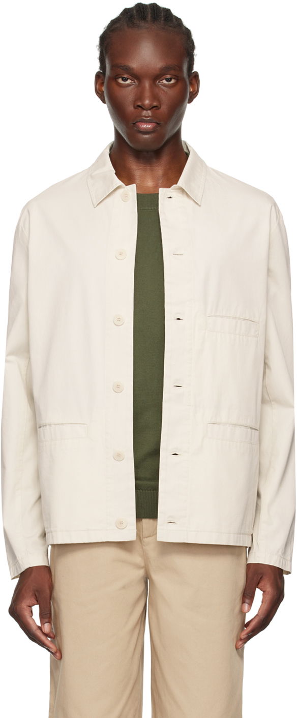 Jakke A.P.C. Off-White Vianney Jacket Beige | COGZR-H02783