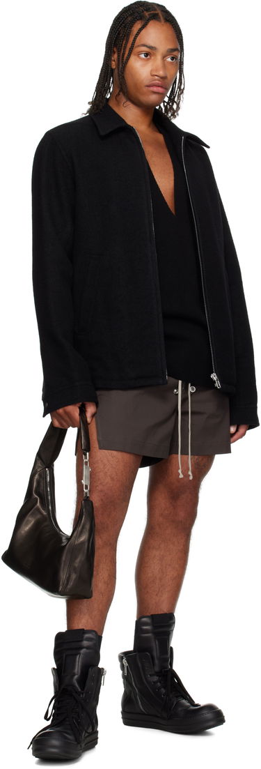 Skuldertaske Rick Owens Rick Owens Small Gemini Bag Sort | RA02E0721 LCA, 3