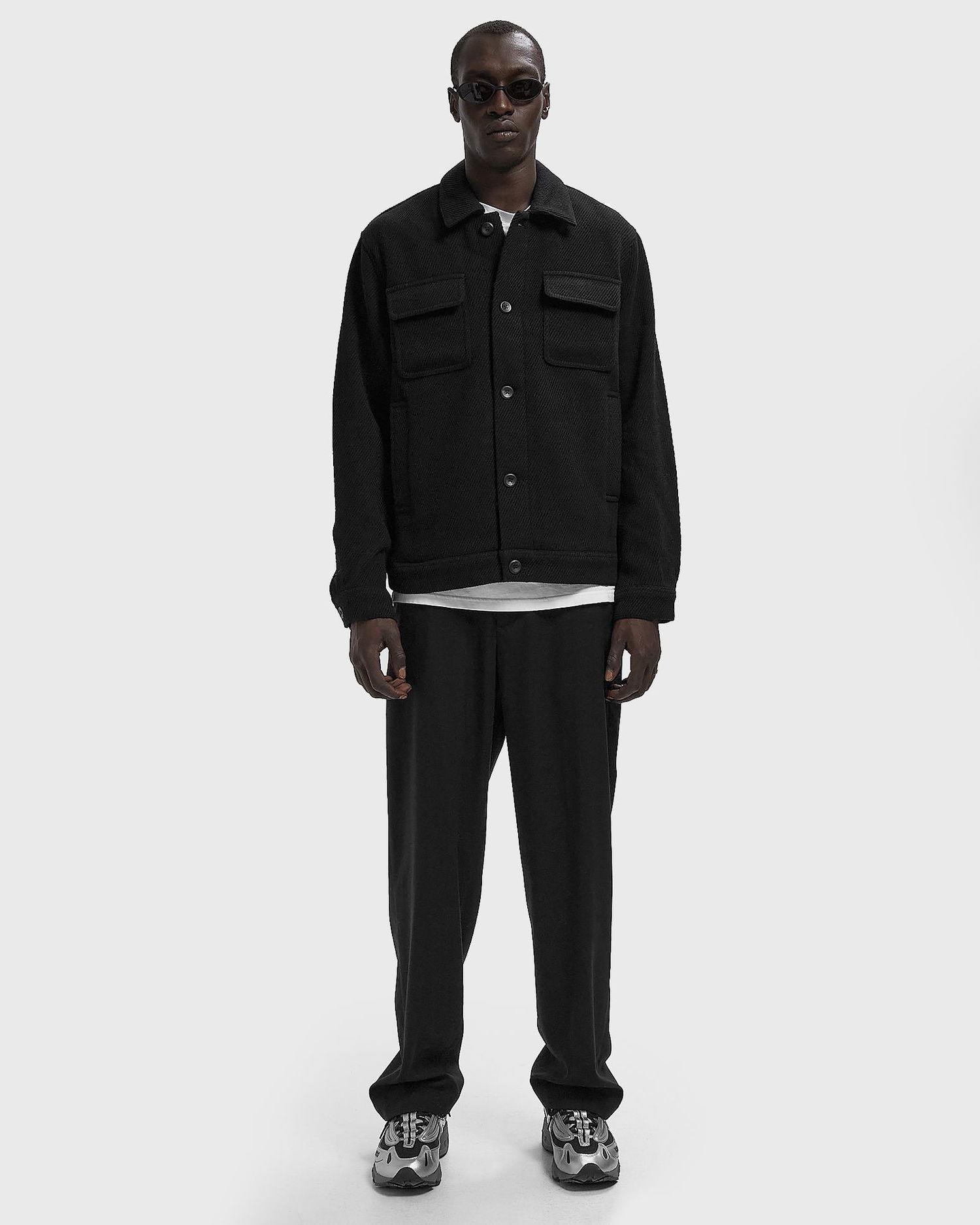 Jakke Les Deux Nash Twill Wool Jacket Sort | 1000837-100, 1