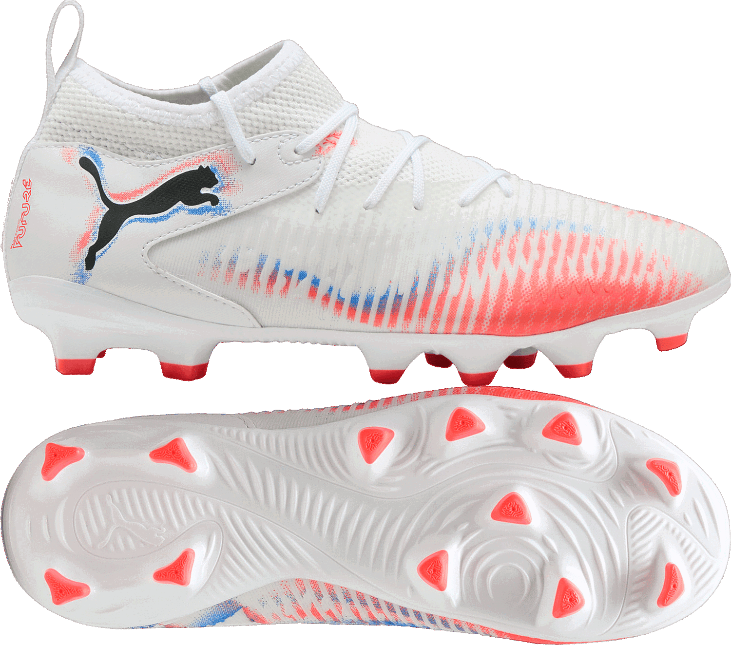 Sneakers og sko Puma Puma FUTURE 8 MATCH FG/AG Jr Hvid | 108614-01, 1