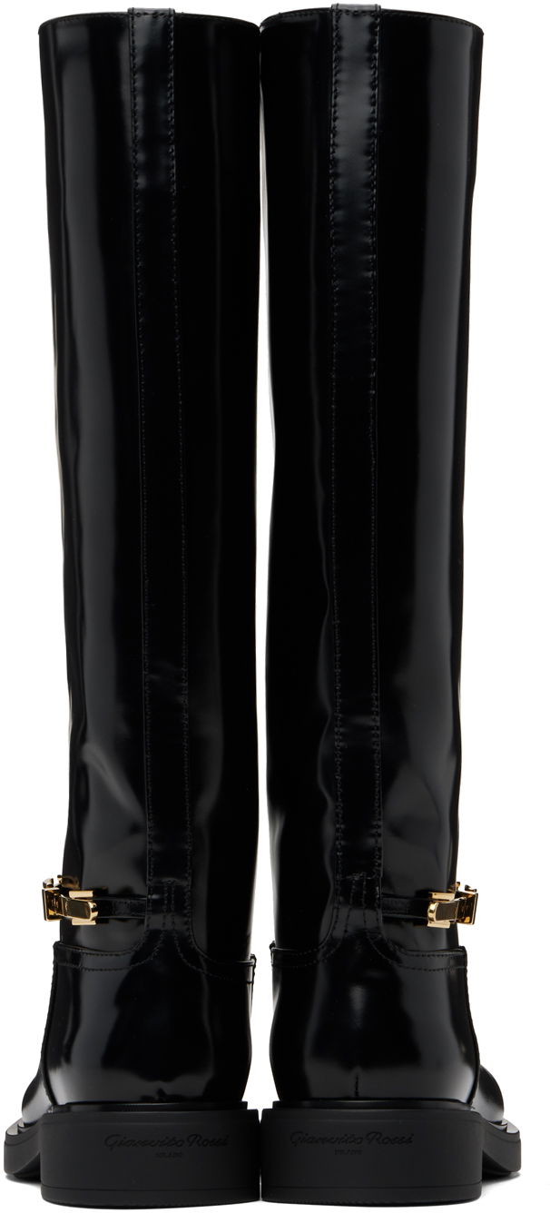 Sneakers og sko Gianvito Rossi Martine Knee-High Boots Sort | G80188-20GOM-DVD, 1