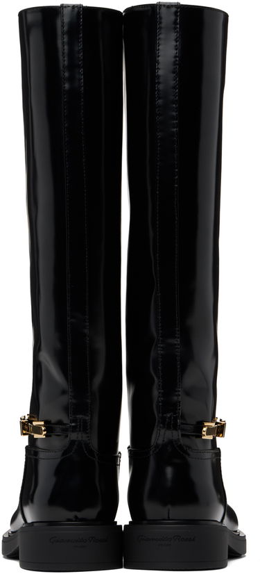 Sneakers og sko Gianvito Rossi Martine Knee-High Boots Sort | G80188-20GOM-DVD, 1