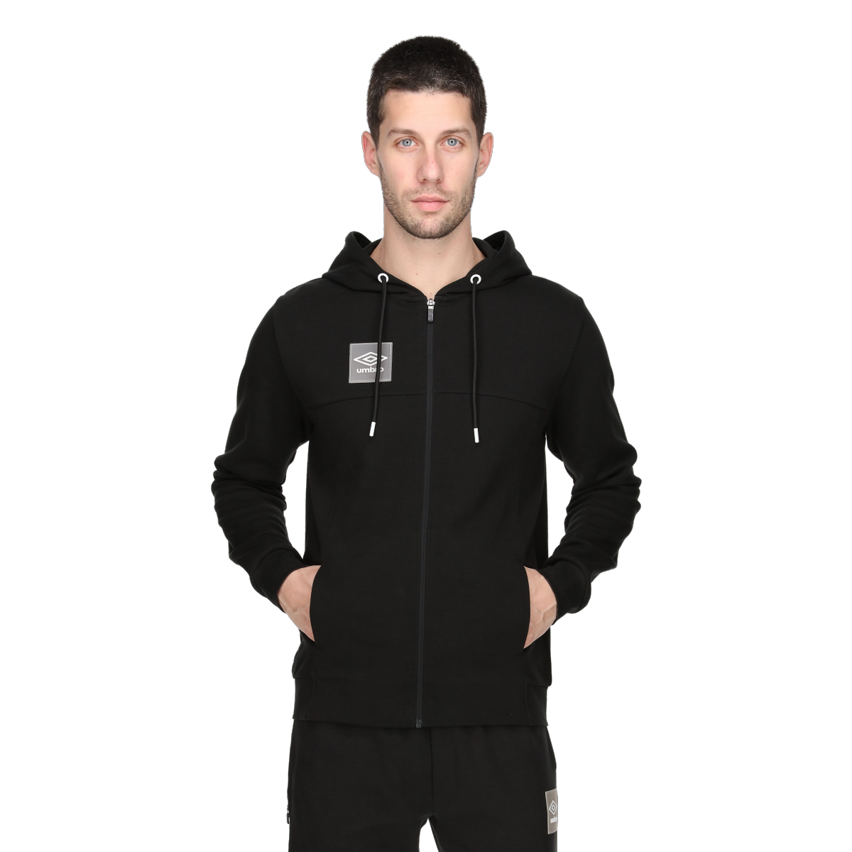 Sweatshirt Umbro Full-Zip Hoodie BASIC 2 Sort | UMA241M610-01, 0