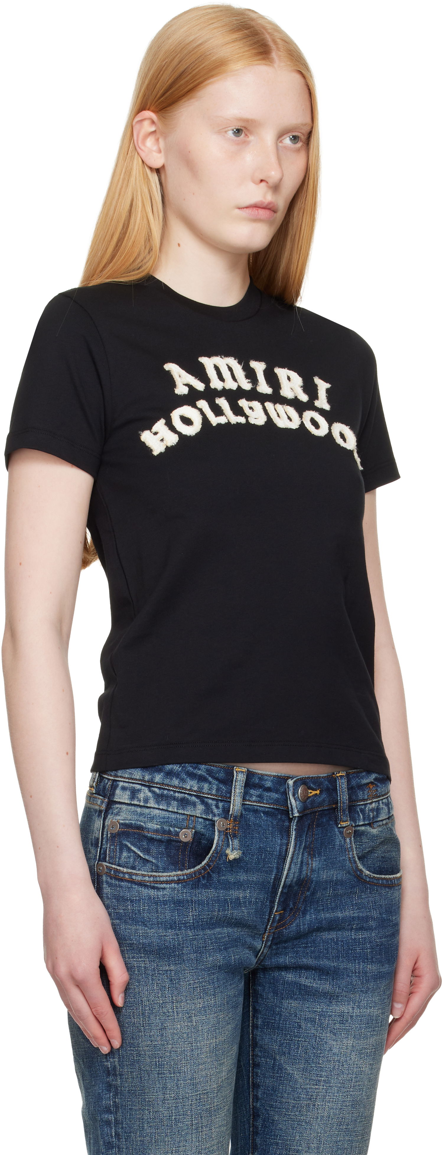 T-shirt AMIRI Amiri Hollywood T-Shirt Sort | AWJYTE1062, 1