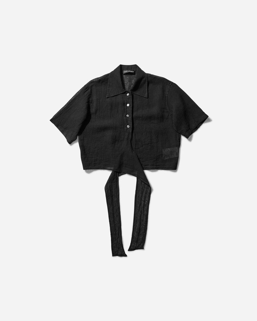 Skjorte OUR LEGACY Nannas Shortsleeve Shirt Sort | W2252NB 001