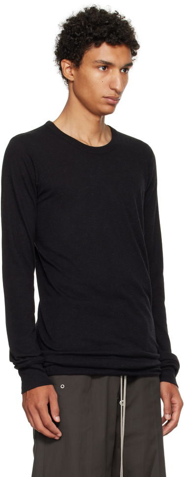 T-shirt Rick Owens Concordians Basic Long Sleeve T-shirt Sort | RU02E1252 JR, 1