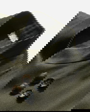 Jakke Comme des Garçons Wool Blazer Grøn | PP-J001-W25 1, 3