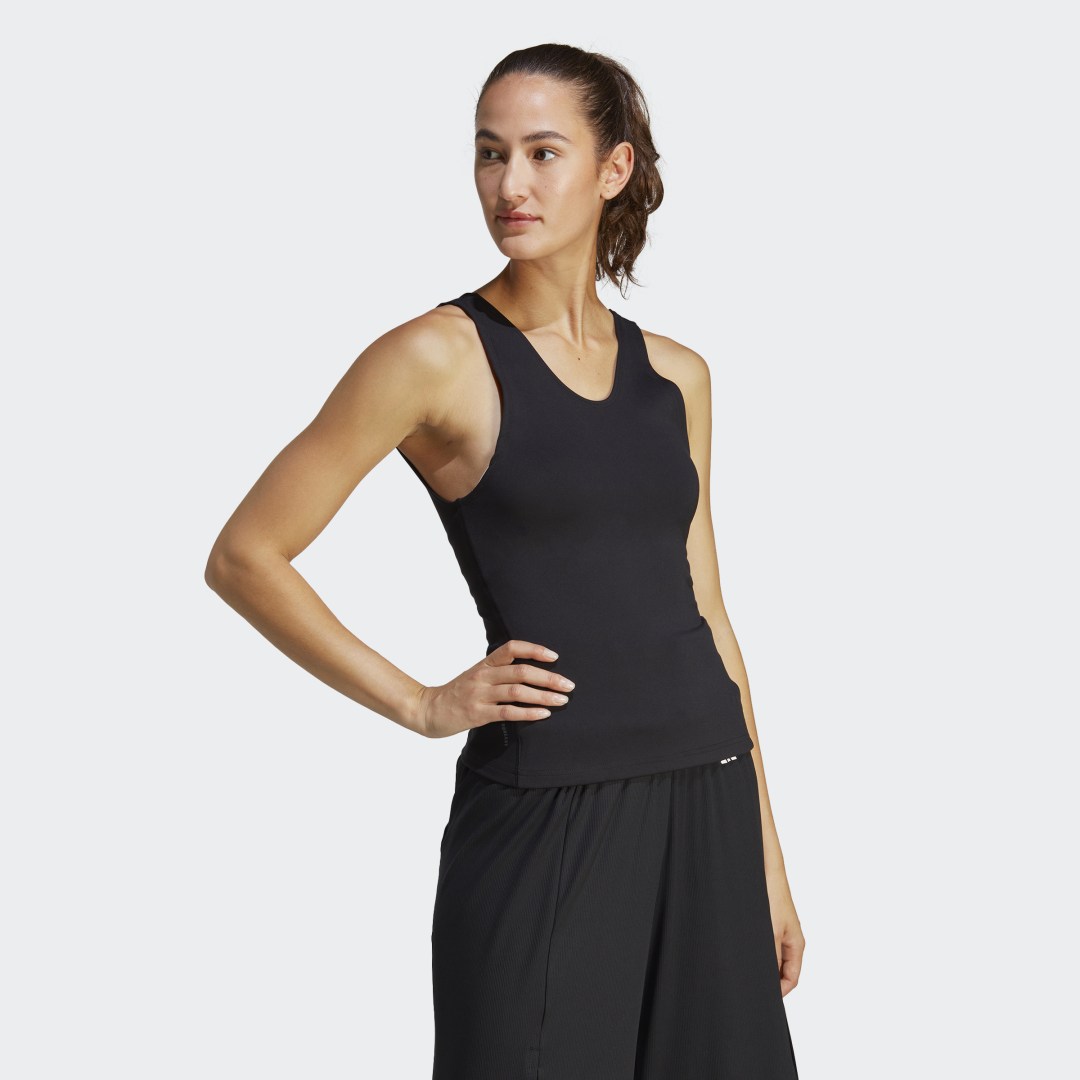 Tanktop adidas Originals Yoga Studio Sort | HY5504, 0