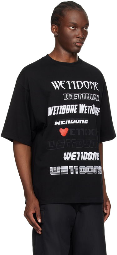 T-shirt We11done 'Love' Graphic Print T-Shirt Sort | WD-TT3-22-901-U-BK, 1