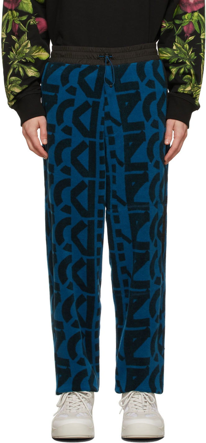 Joggingbukser KENZO Polar Fleece Sweatpants Mørkeblå | FB65PA7544MR, 0