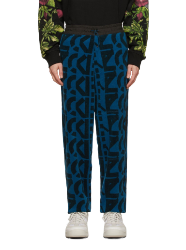 Joggingbukser KENZO Polar Fleece Sweatpants Mørkeblå | FB65PA7544MR