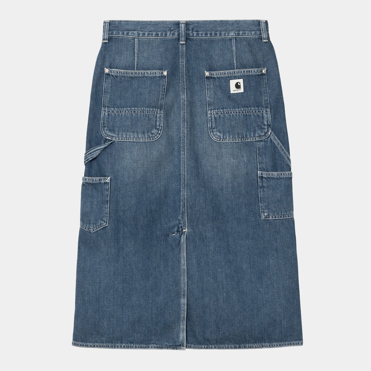 Nederdel Carhartt WIP Double Knee Denim Skirt Blå | I035880_4, 0