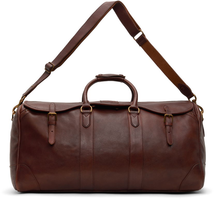 Rejsetaske Polo by Ralph Lauren Ralph Lauren Heritage Leather Duffle Bag Brun | 405946034001