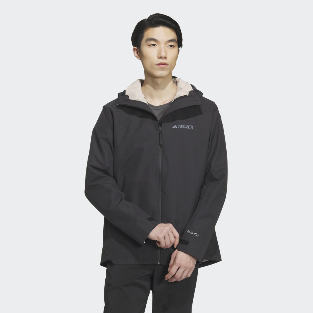 Jakke adidas Performance THREE-IN-ONE RAIN.RDY SOFT SHELL JACKET Sort | IL8974, 1