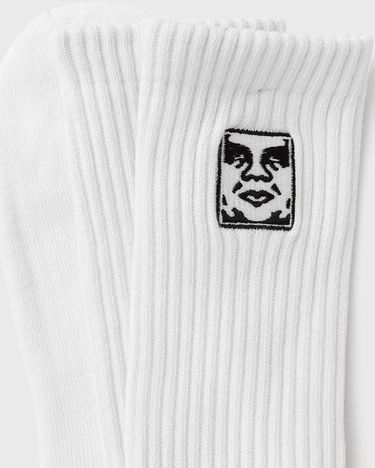 Sokker OBEY Obey Icon Face Socks Hvid | 100260193-WHT, 1