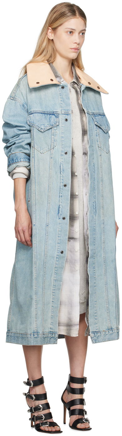 Parka R13 R13 Kat Long Denim Jacket Blå | R13W5169-D245A, 1