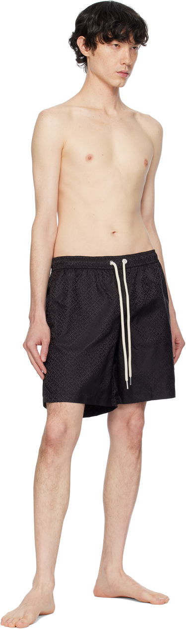 Badetøj Moncler Moncler Monogram Swim Shorts Sort | K10912C000025987H, 4