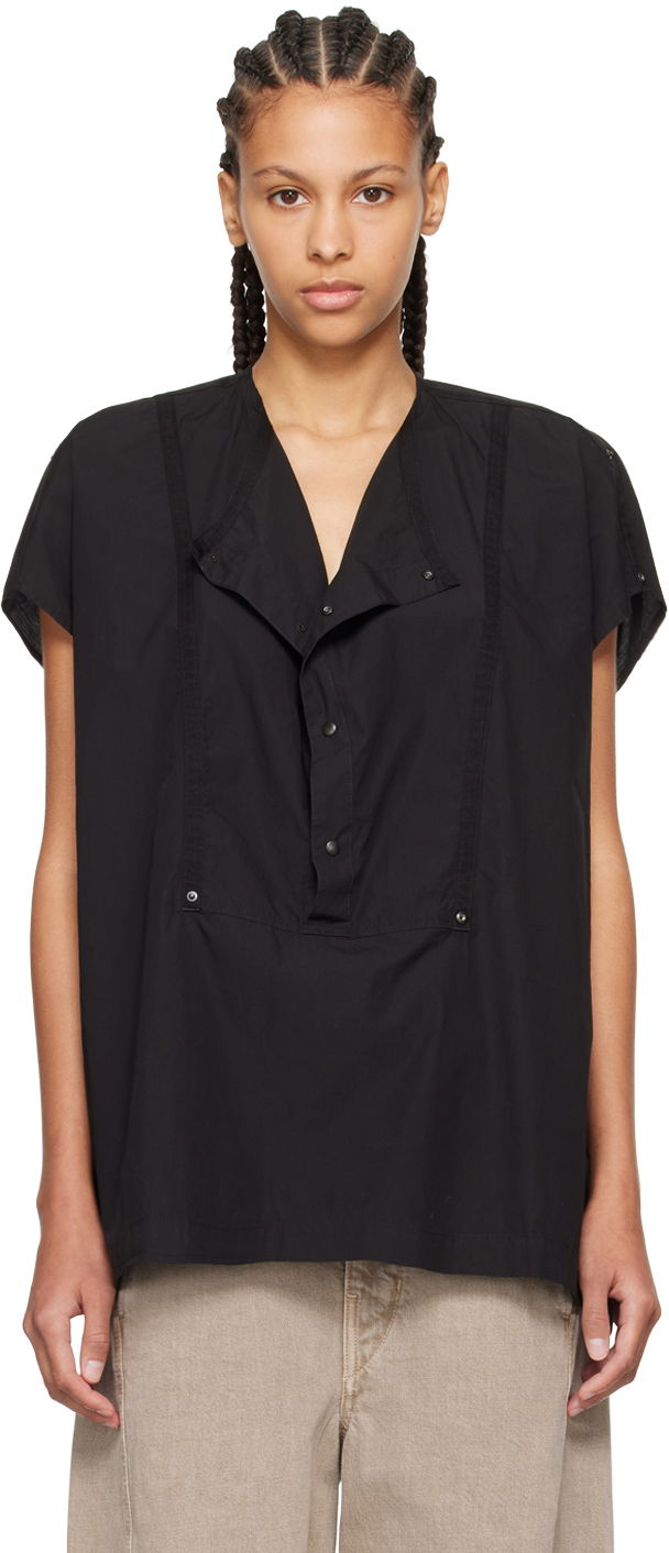Tanktop LEMAIRE Cap Sleeve Blouse Sort | TO1185 LF1218