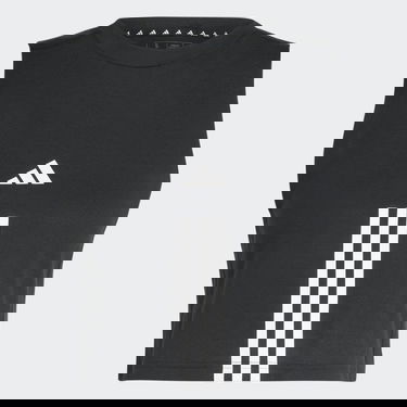 Crop top adidas Originals Train Essentials Train Cotton 3-Stripes Crop Top Sort | HR7847, 5