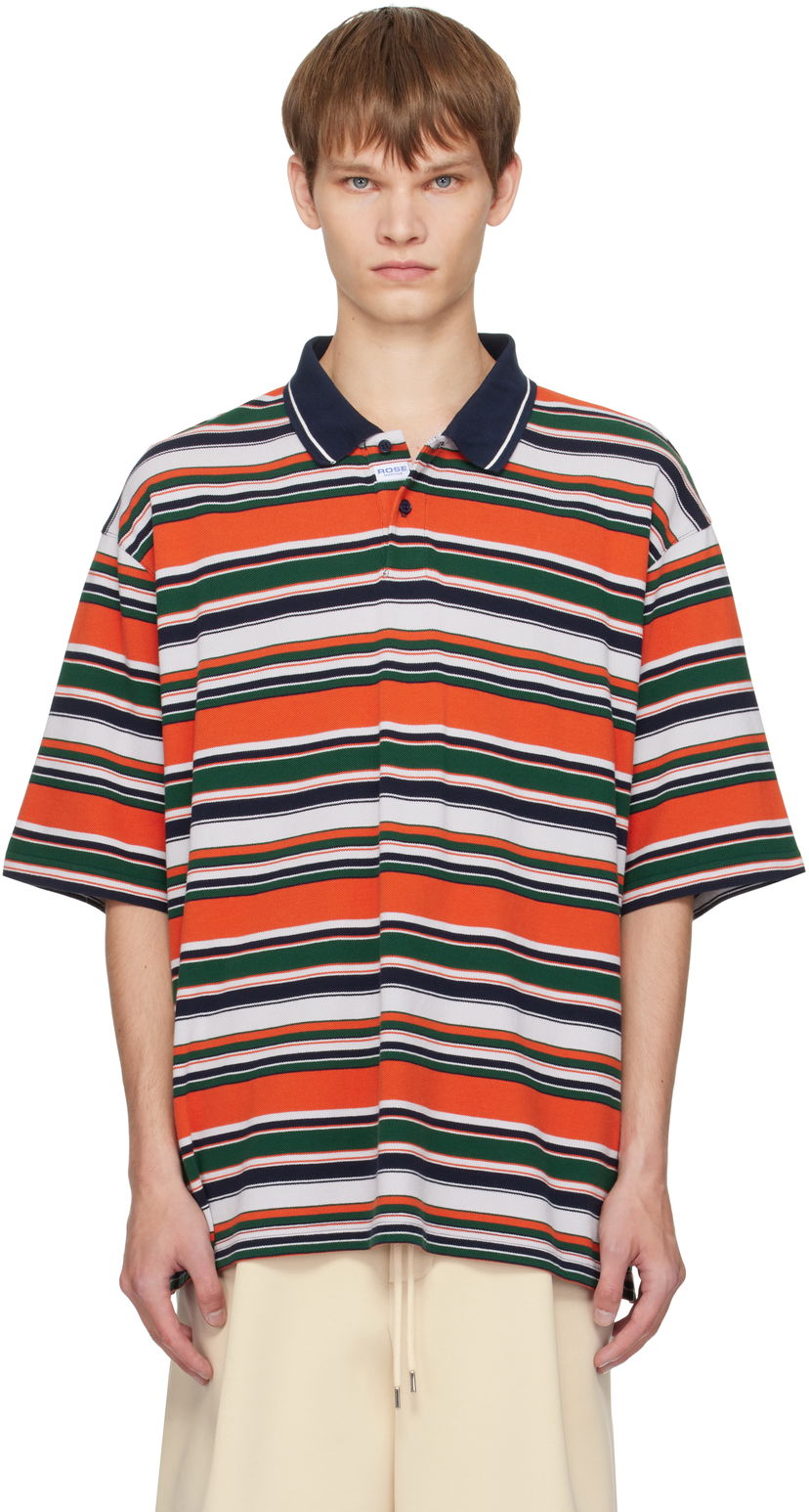 Polo skjorte Martine Rose Martine Rose Oversized Striped Polo Flerfarvet | 643JE02418