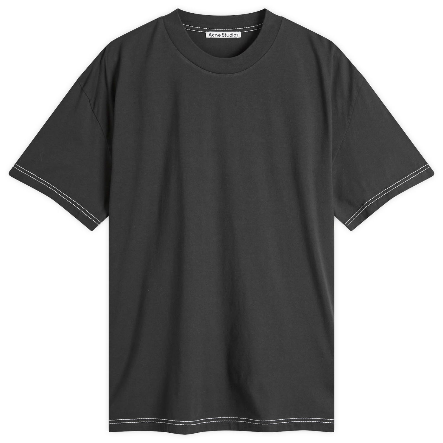T-shirt Acne Studios Acne Studios Eresa U Autograph Logo T-Shirt, Size X-Small Sort | CL0388-BM0, 1