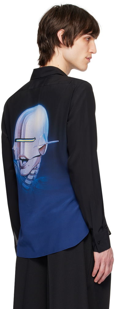 Skjorte Stella McCartney Stella McCartney Robot Shirt Sort | 6201053DS210, 2