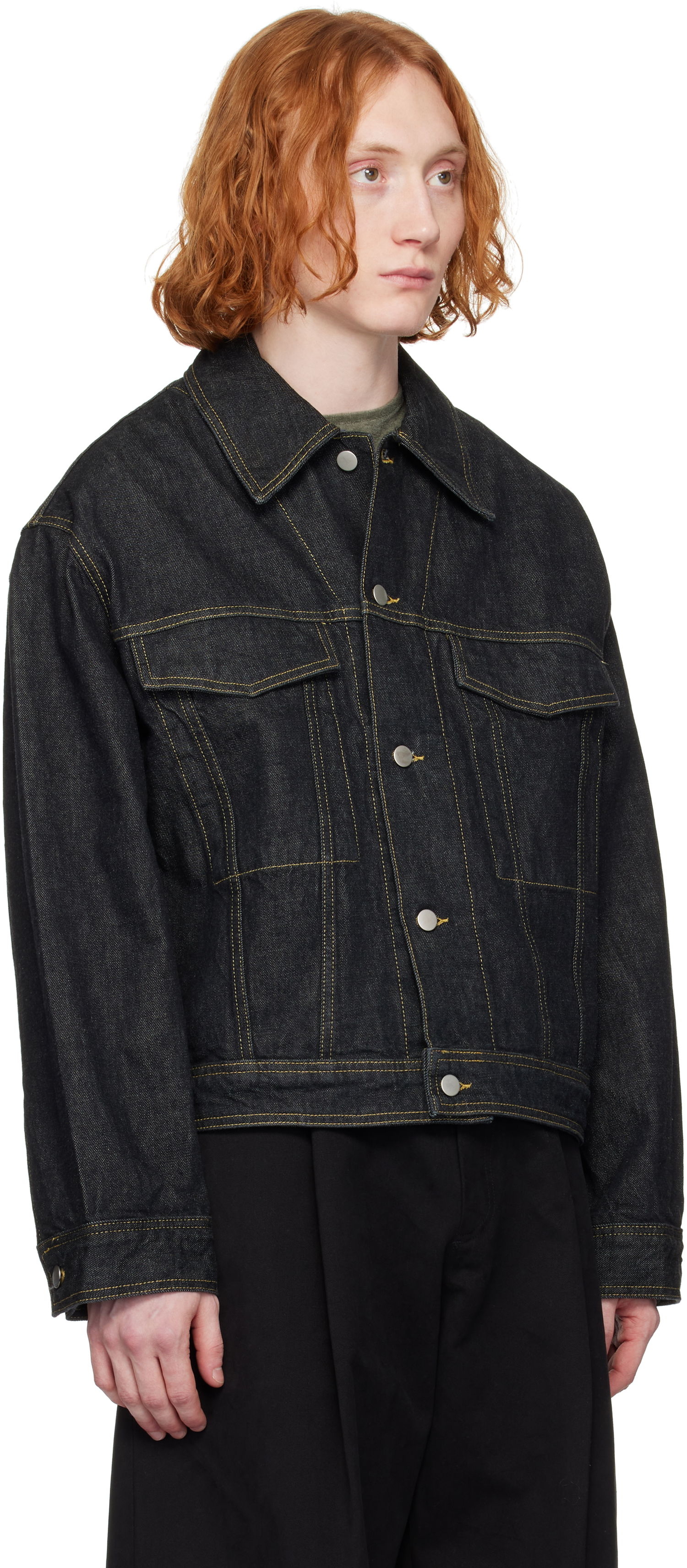 Jakke Studio Nicholson Studio Nicholson Stein Denim Jacket Blå | STEIN SNM - 1299, 1