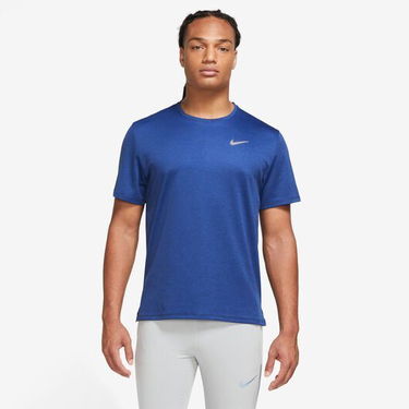 T-shirt Nike Dri-FIT UV Miler Running Top Mørkeblå | DV9315-480, 0