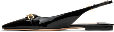 Tilbehør Tom Ford Tom Ford Whitney Patent Leather Slingback Ballerinas Sort | W3556-LCL072G, 2