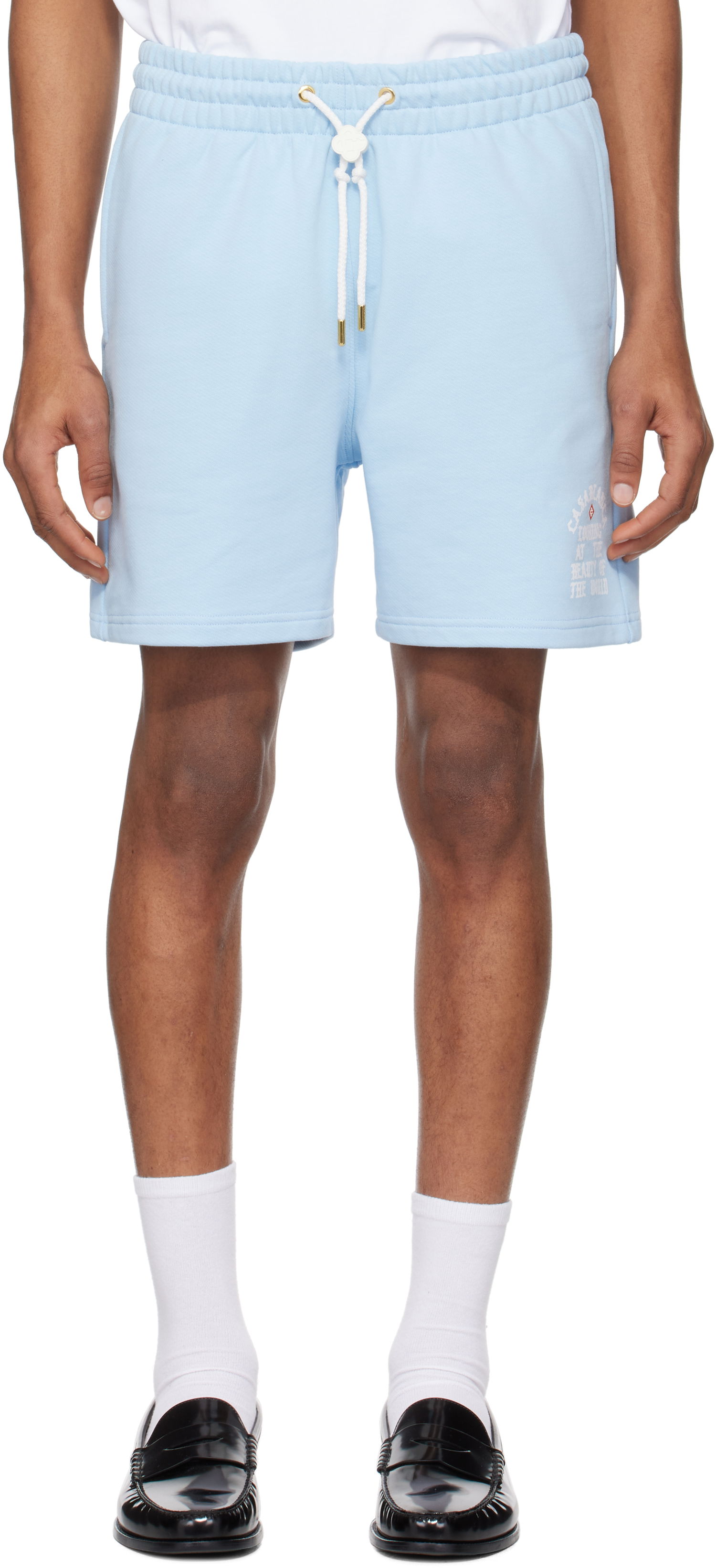 Shorts Casablanca Casablanca 'Beauty Of The World' Sweat Shorts Blå | MS25-JTR-003-03, 0