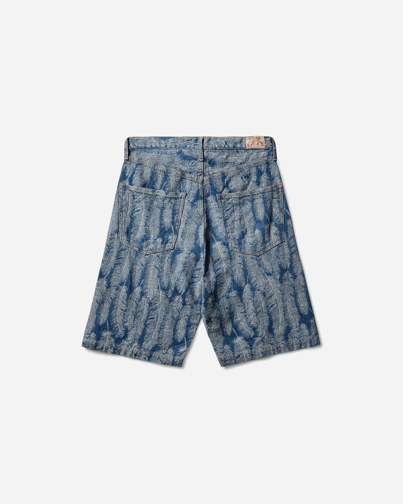 Shorts KAPITAL MAGPIE 12oz Denim 5-Pocket Shorts Blå | K2403SP012 LIGHT
