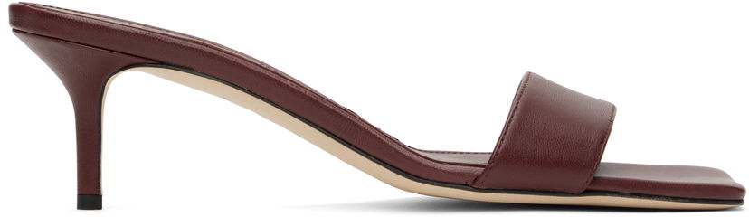 Tilbehør Aeyde Aeyde Ilvy Leather Mules Bourgogne | A11-HS-GAIS55TB155-SS25-955-007