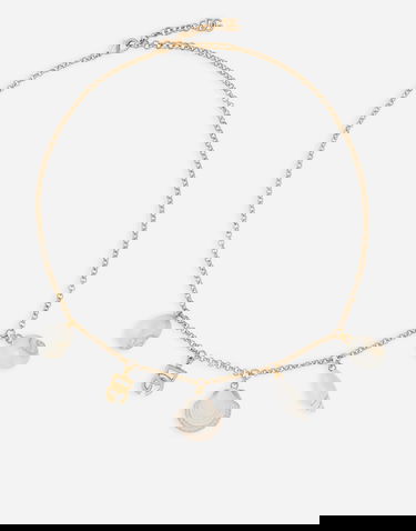 Halskæde Dolce & Gabbana Gold Chain Necklace With Seashells And Logo Pendant Metalisk | WNQ6C5W1111ZOO00, 3