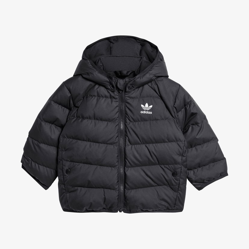 Puffer jakke adidas Originals adidas Padded Hooded Puffer Down Jacket Sort | IX7493