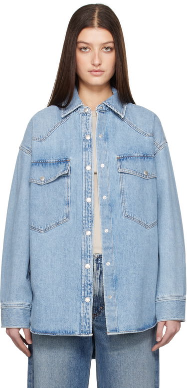 Skjorte AGOLDE AGOLDE Lotta Denim Shirt Blå | A7357-3018, 0