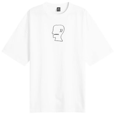 T-shirt Brain Dead Brain Dead Logo Head T-Shirt, Size Large Hvid | BDF24T000045-WHT, 1