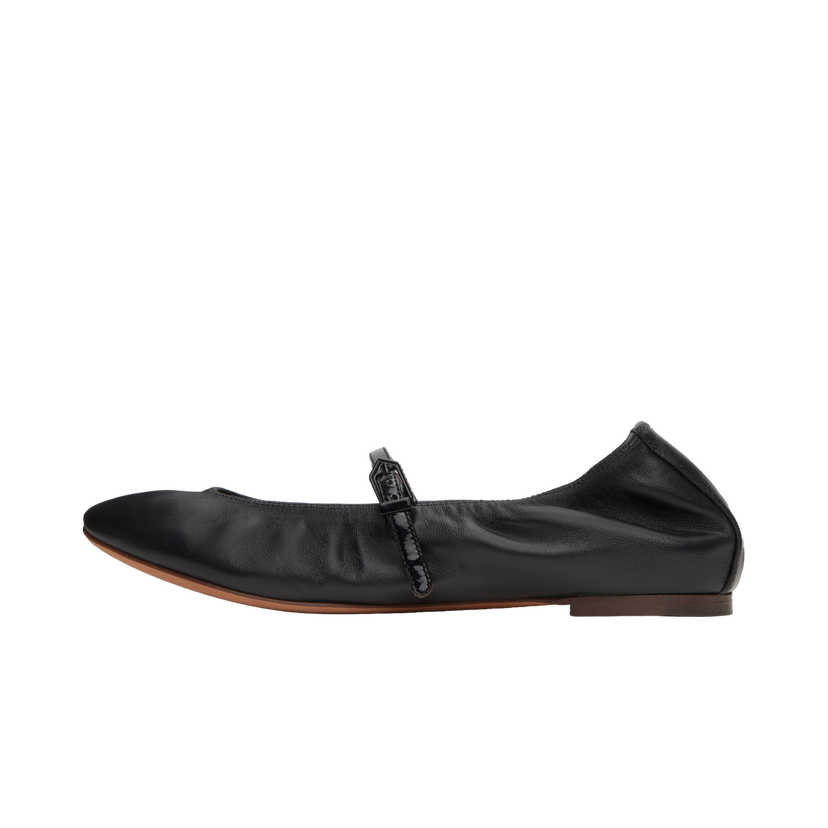 Sneakers og sko LANVIN Mary Jane Ballerina Flats Sort | FW-BAMB05-NAPA-H24