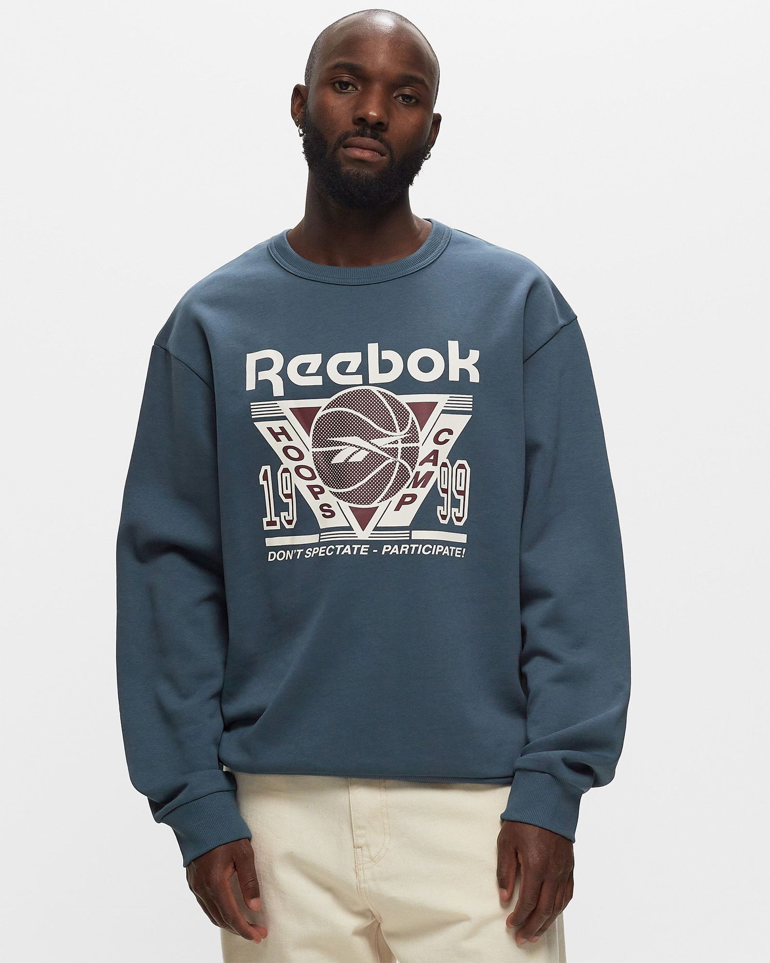 Sweatshirt Reebok BB SEASONAL CREW Blå | 100070656, 1