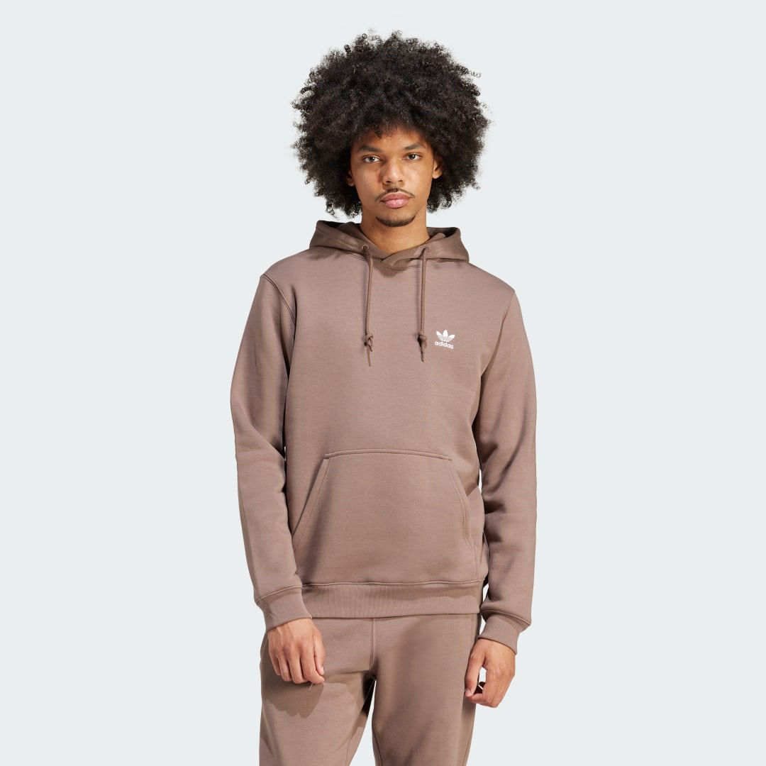 Sweatshirt adidas Originals Trefoil Essentials Hoodie Beige | IR7786, 0
