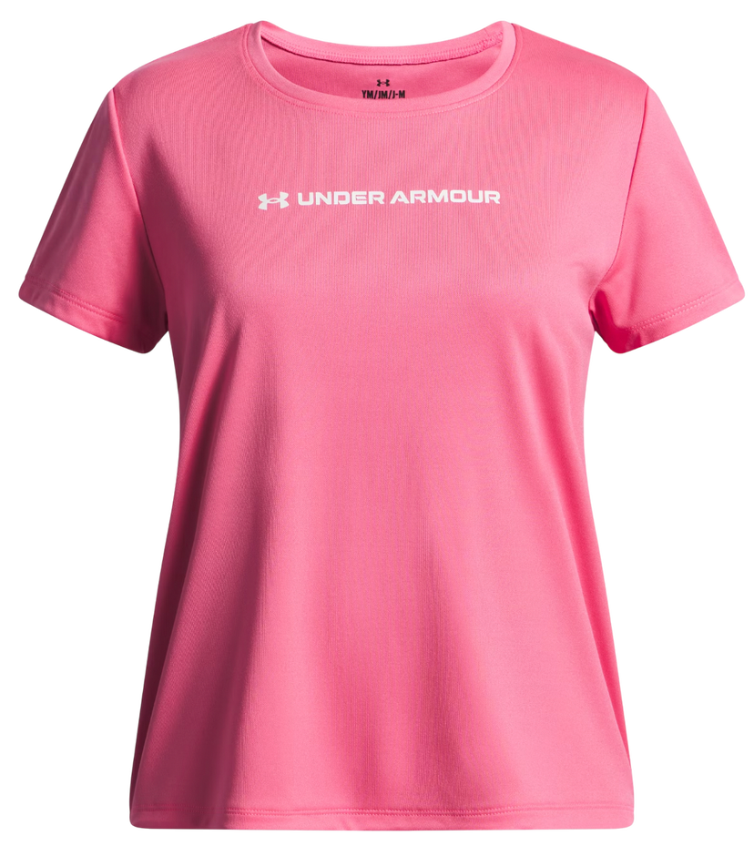 T-shirt Under Armour Tech Wordmark Graphic Short Sleeve T-Shirt Lyserød | 6005136-672